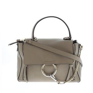 Autentic Chloe Chic Taupe Designer Handbag